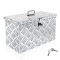 16 Inch Aluminum Waterproof Truck Bed Toolbox with Lock and Keys Y38529