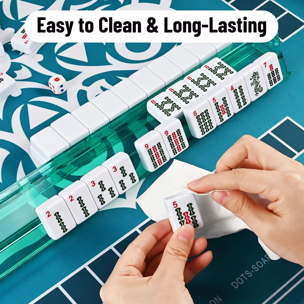 American Mahjong Tile Set 166 White Tiles X2609
