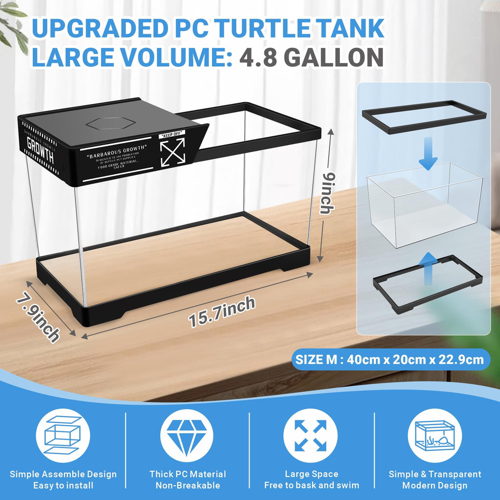 Turtle Tank Kit with Lamp & Filter I24833