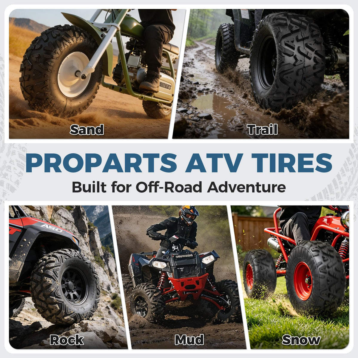 19x7-8 4-Ply All Terrain ATV/UTV Tires Set of 2 M827307