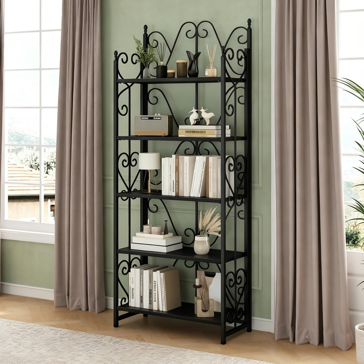 5 Tier Folding Bookshelf C12490