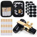 Alto Saxophone Mouthpiece Kit with Ligature, Cap, 21 Reeds, Pads and Storage Case J164