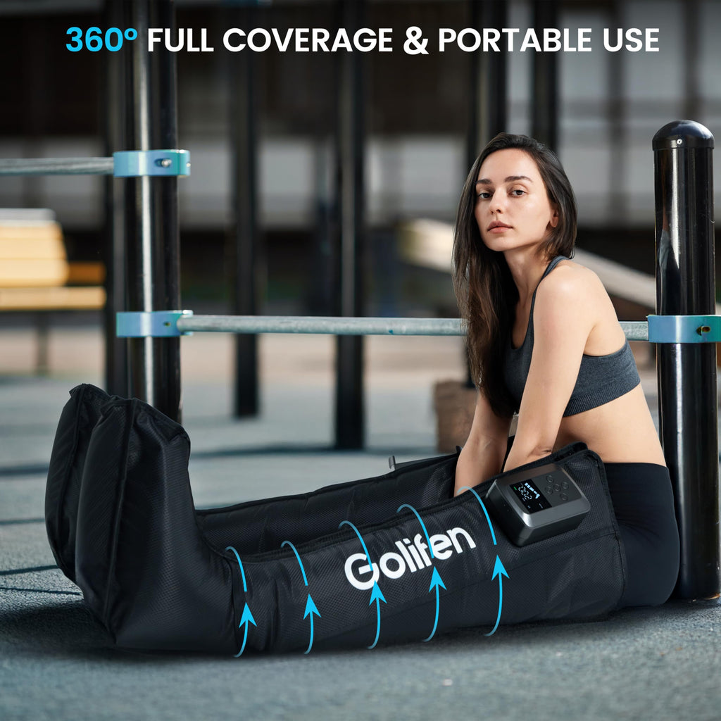 Cordless Leg Compression Massager with 5 Air Chambers U55714
