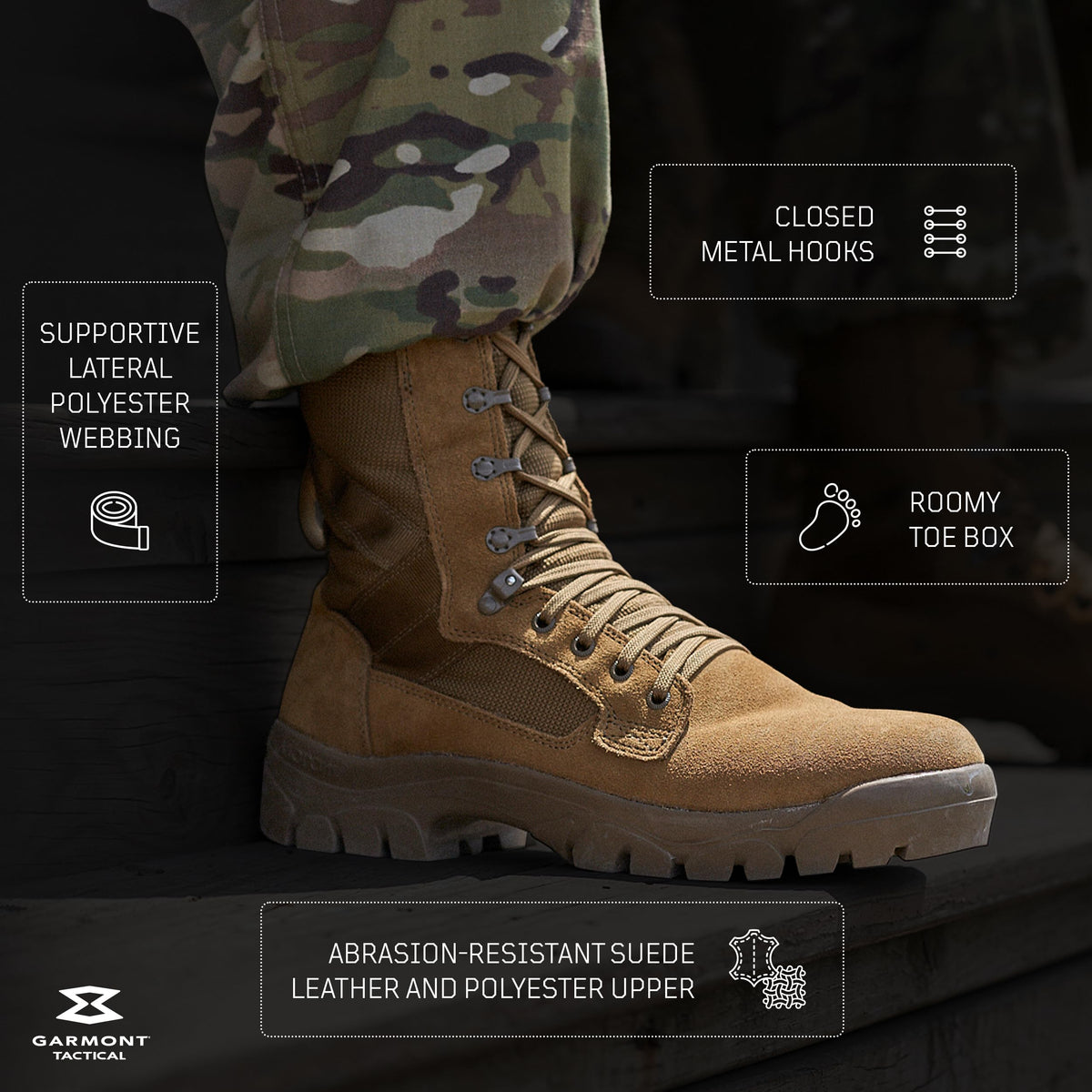 Multi-Terrain Suede Leather Boots T4133