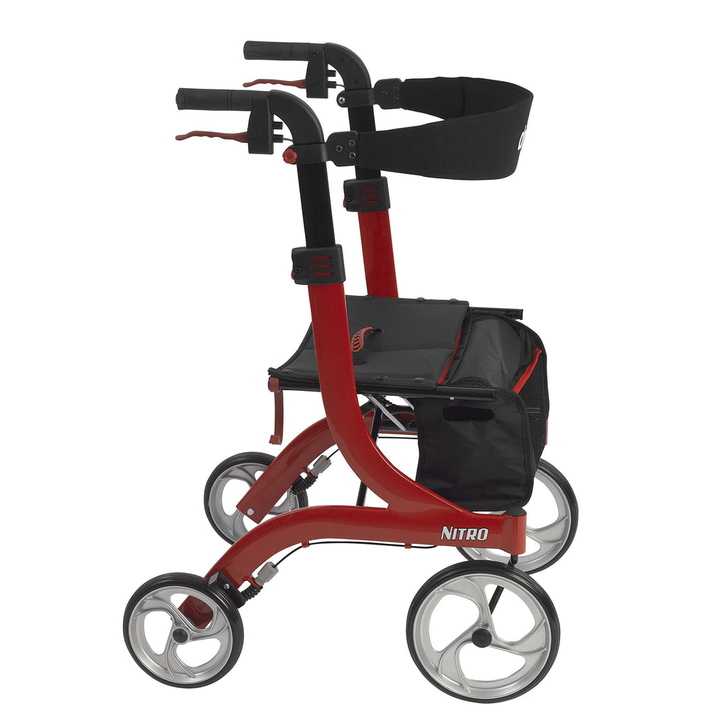 Red Rollator Rolling Walker G148254