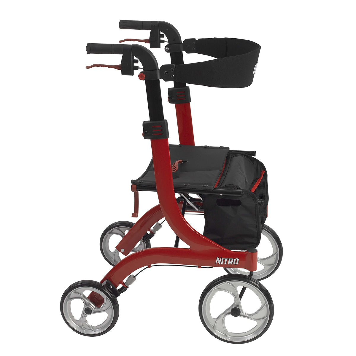 Red Rollator Rolling Walker G148254