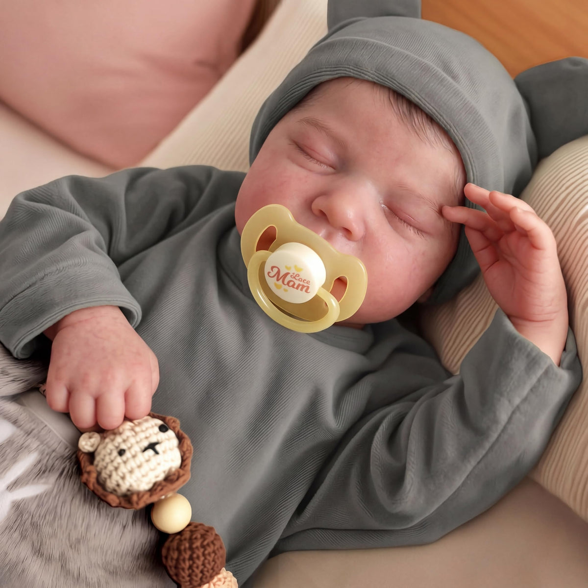 20 Inch Realistic Newborn Baby Doll with Poseable Body D4211