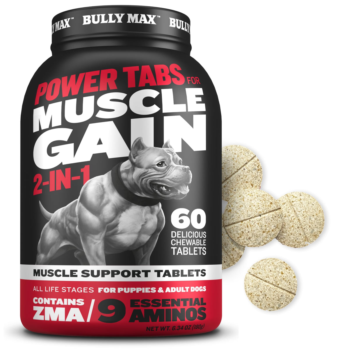 Dog Weight Gainer Chews & Muscle Builder Tablets & Liquid Muscle Builder Supplement H1981