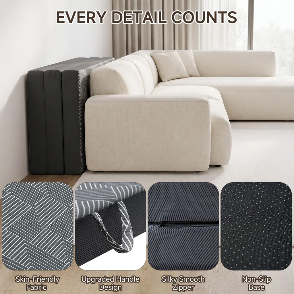 Memory Foam Tri Folding Mattress Twin Size 4 Inch Q105692