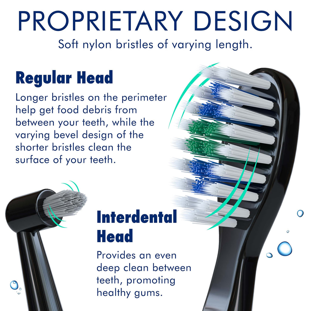 Rechargeable Electric Toothbrush Set with 14 Brush Heads E37323