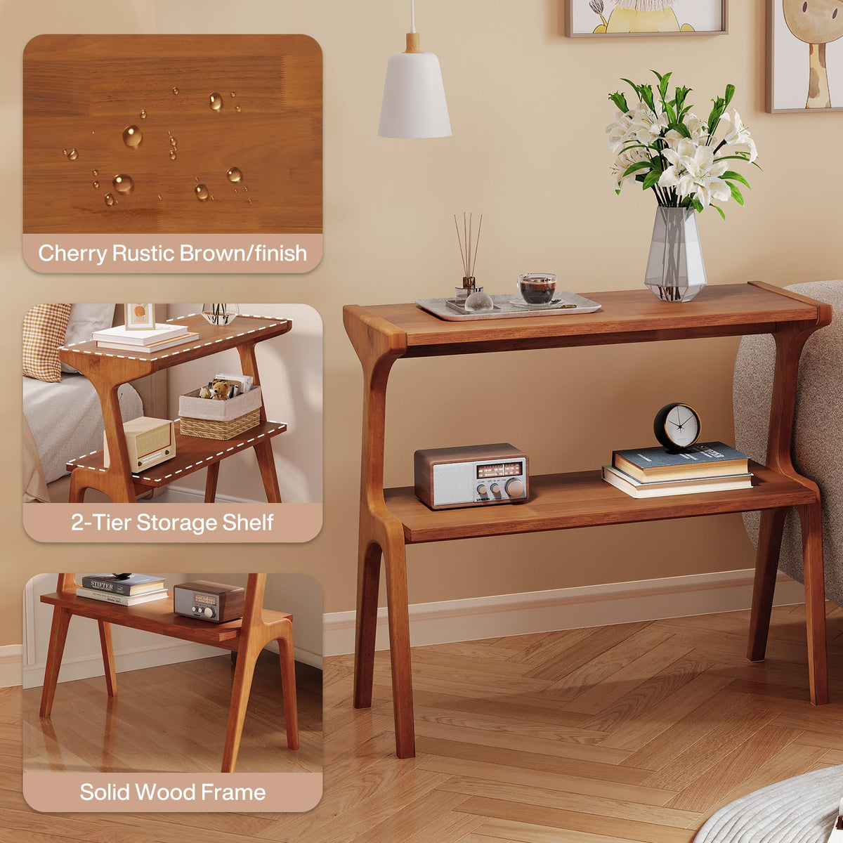 Solid Wood End Table B63563