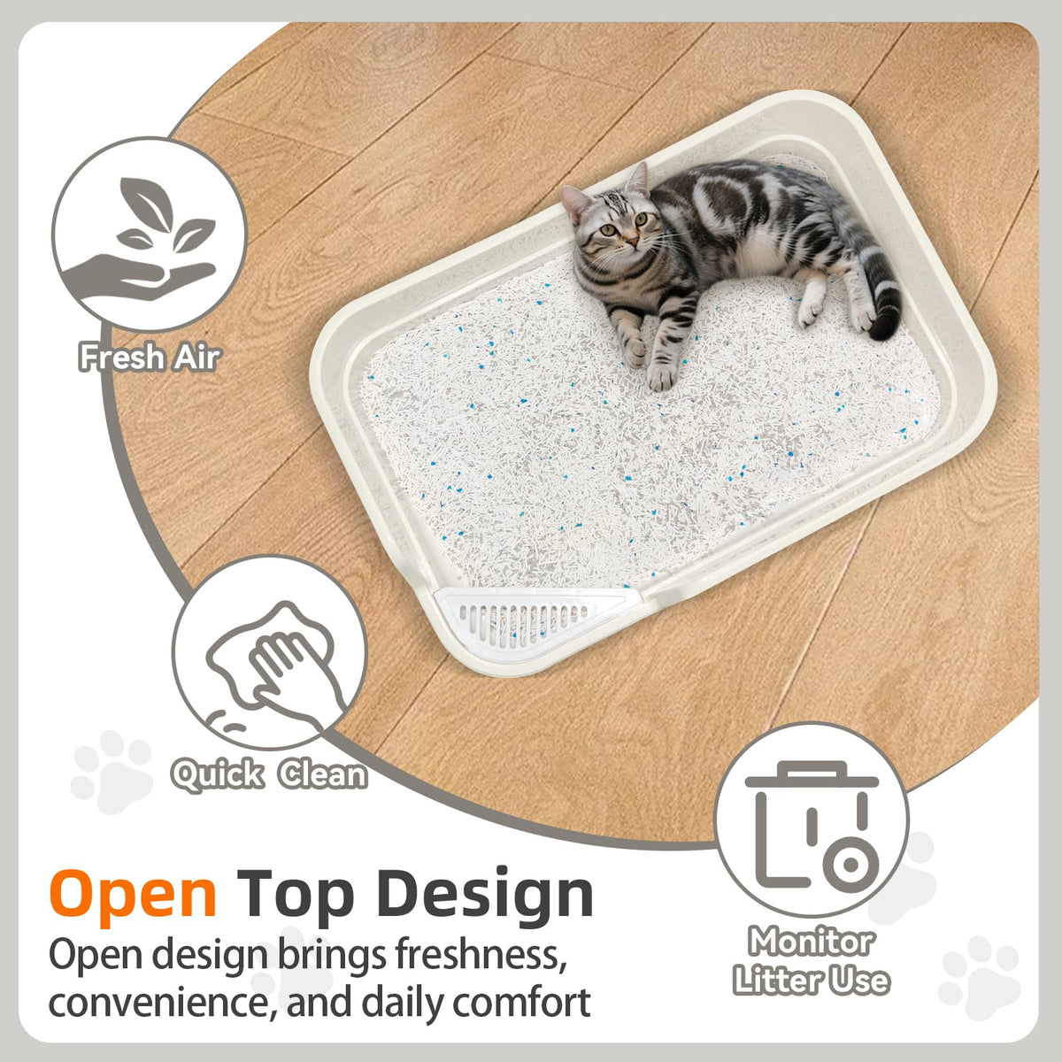 Extra Large Low Entry Cat Litter Box F66143