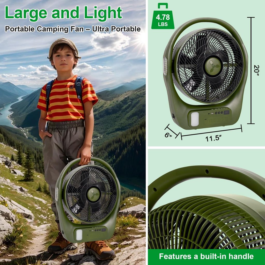45000mAh Battery Operated Camping Fan Q3379