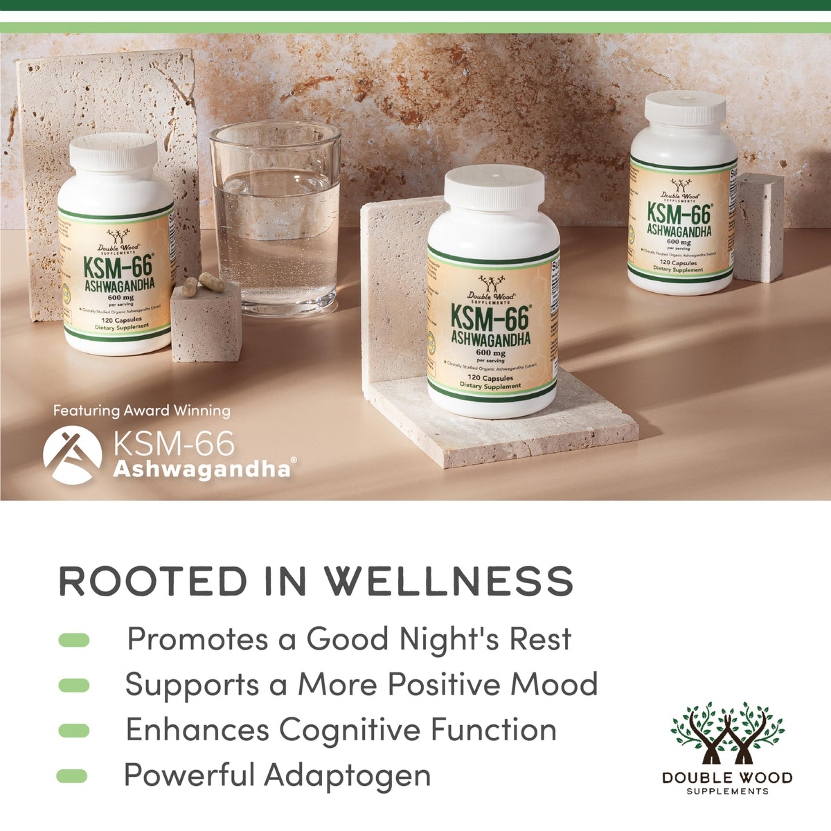 Ashwagandha 600mg Organic 120 Capsules L30667