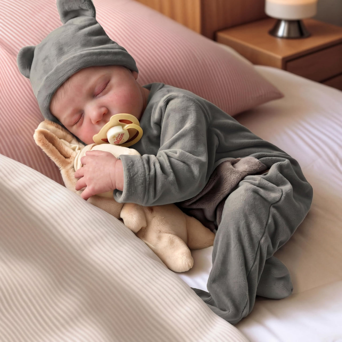 20 Inch Realistic Newborn Baby Doll with Poseable Body D4211