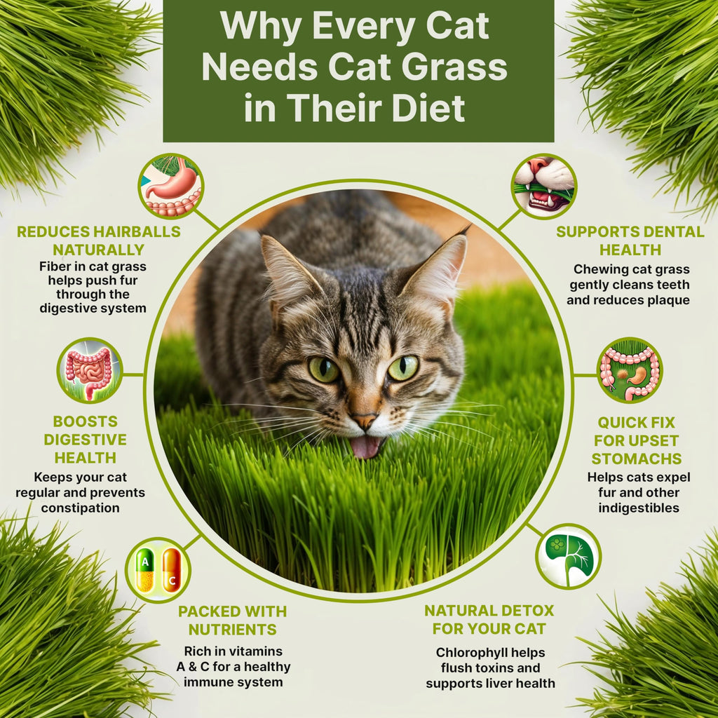 Cat Grass Seeds Mix 16 oz Non-GMO Heirloom L480142
