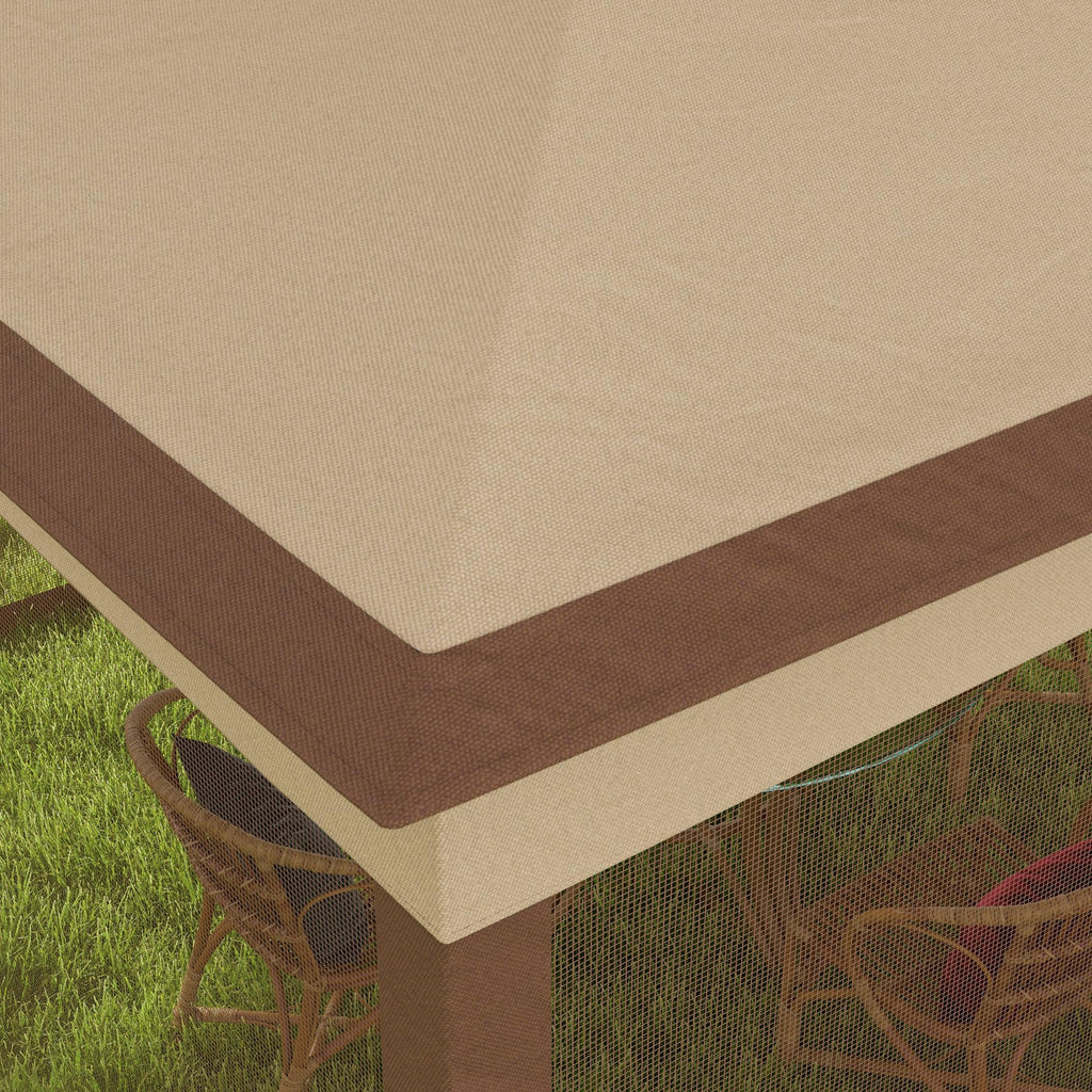 11' x 11' Pop Up Canopy with Removable Zipper Netting F1274