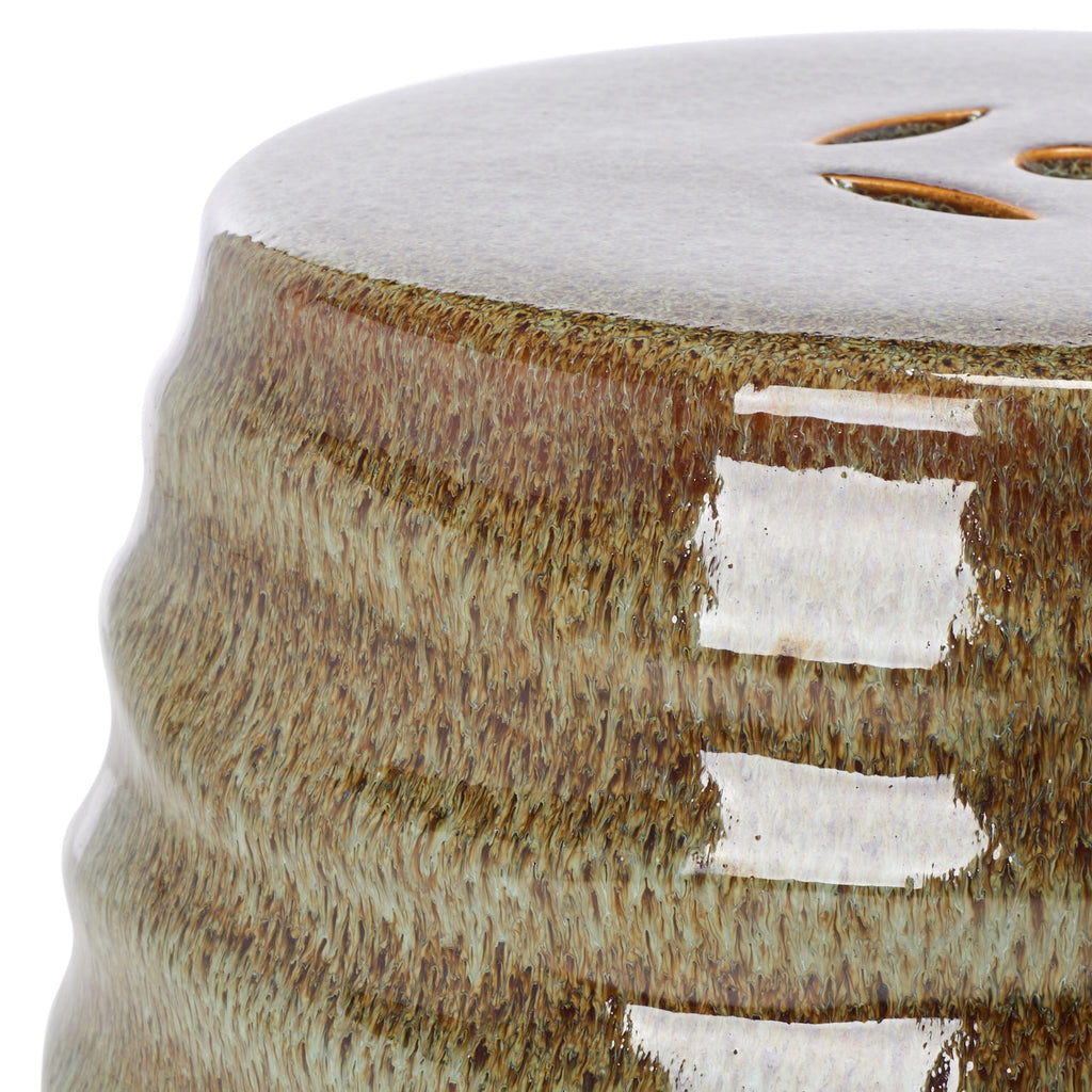 Blue Ceramic Garden Stool C296241