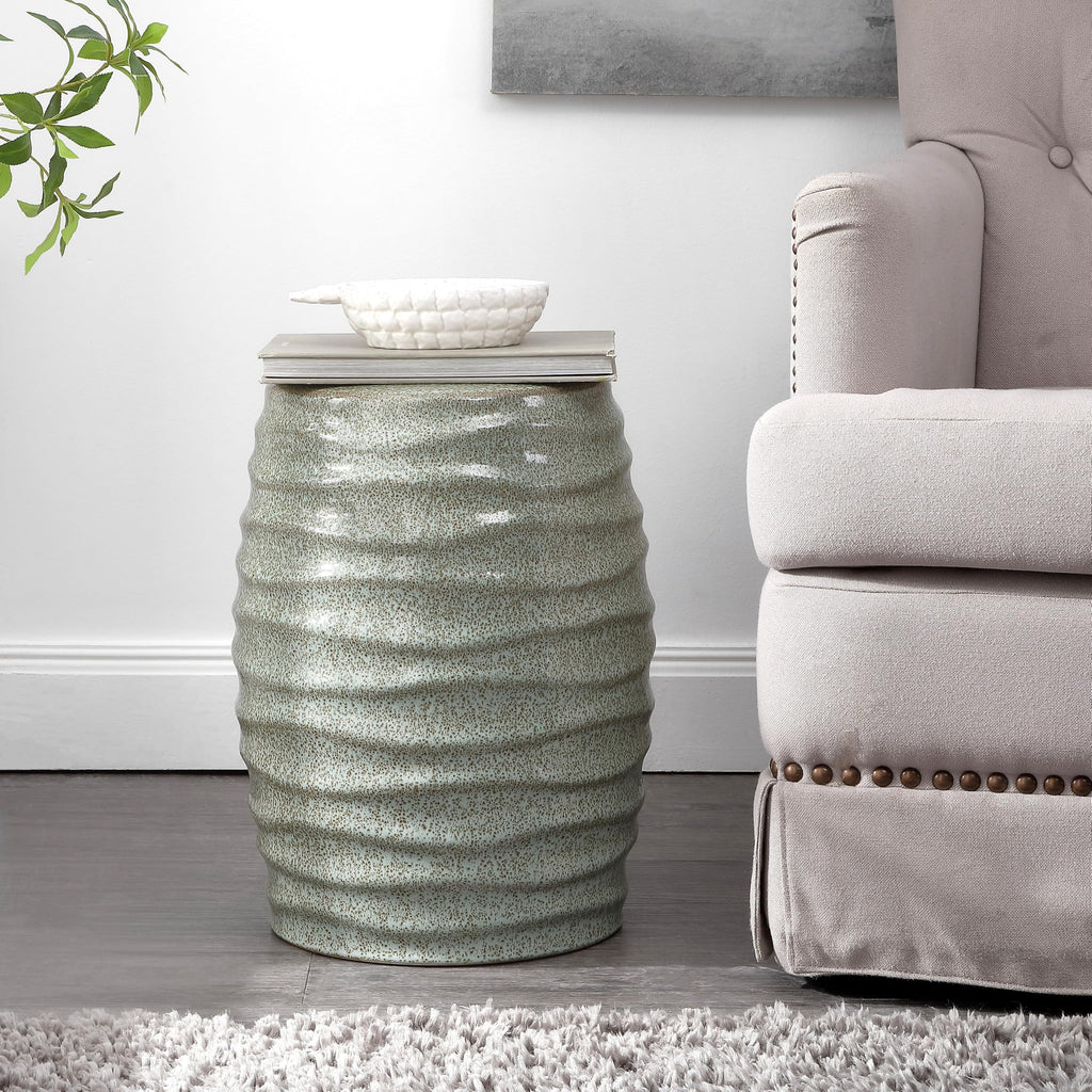 Blue Ceramic Garden Stool C296241